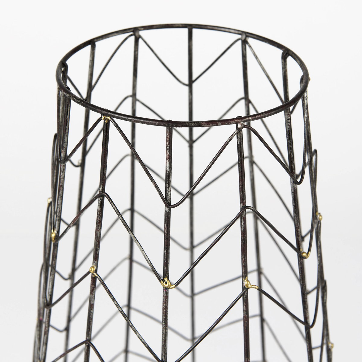 Petiole II Large Gold Toned Metal Table Candle Holder, Candles & Candle Holder by Mercana, 10.83" length x 10.83" width x 24.21" height View 8