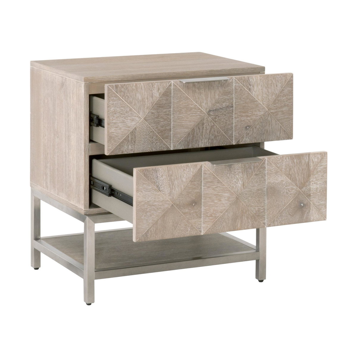 Atlas 2-Drawer Nightstand, by Essentials for Living, 23.5" width x 26.25" height x 19" depth View 4