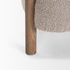 Gianna Open Back Medium Brown Wood with Taupe Boucle Fabric Accent Chair thumbnail 11