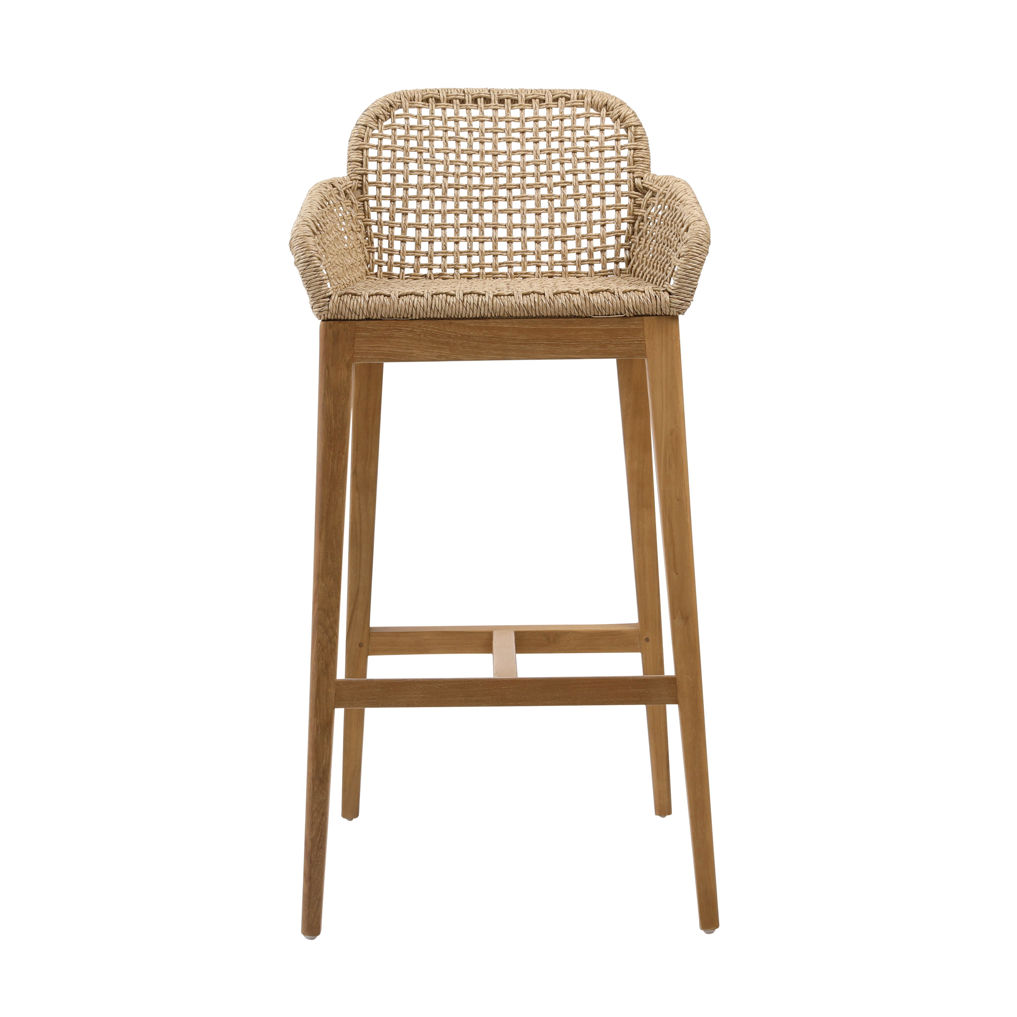 Audra Barstool Nat, Counter & Bar Stool by Dovetail, 20" width x 39.5" height x 23" depth View 2