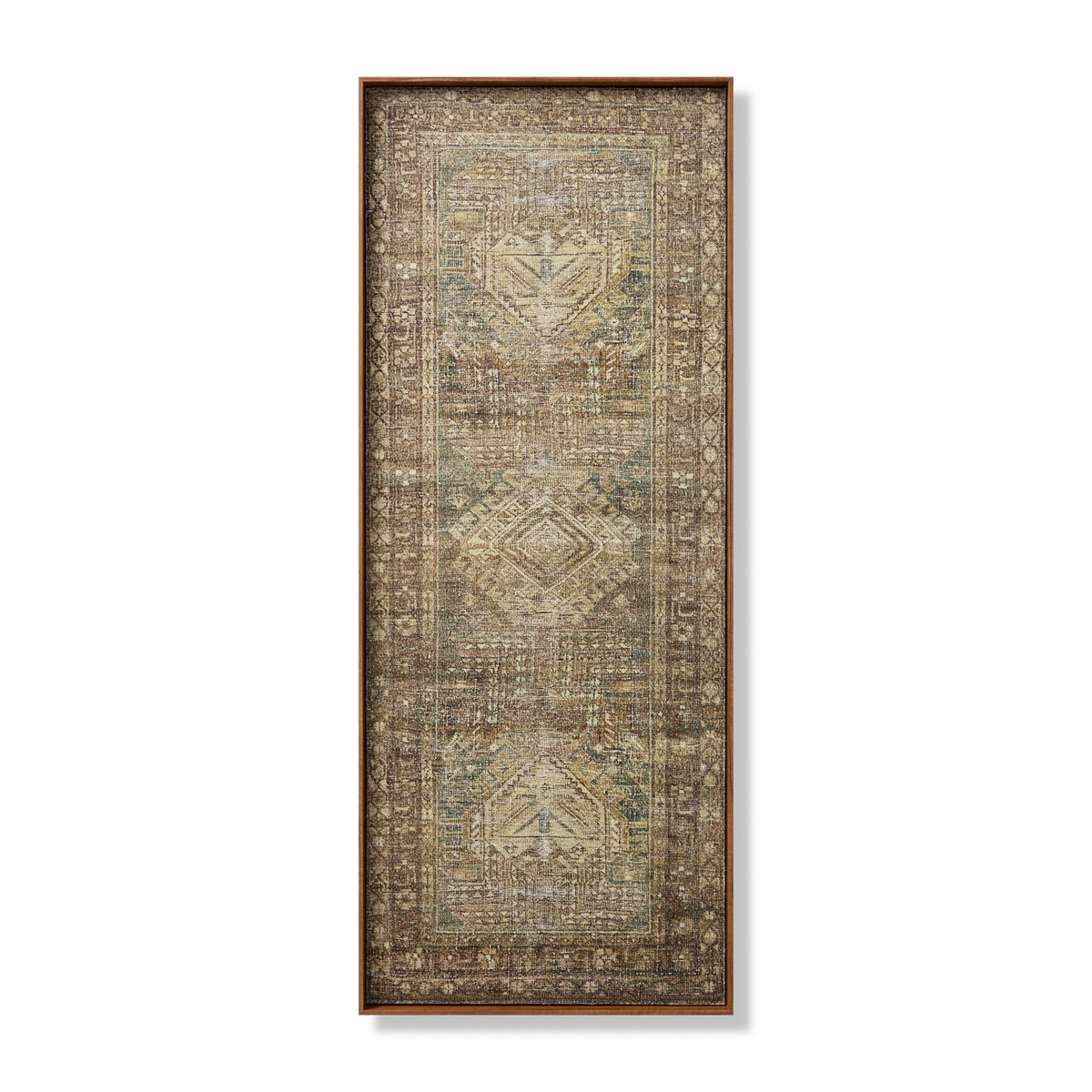 Loloi Wood Frame Wall Art, Wall Hanging, 24" length x 60" width View 1
