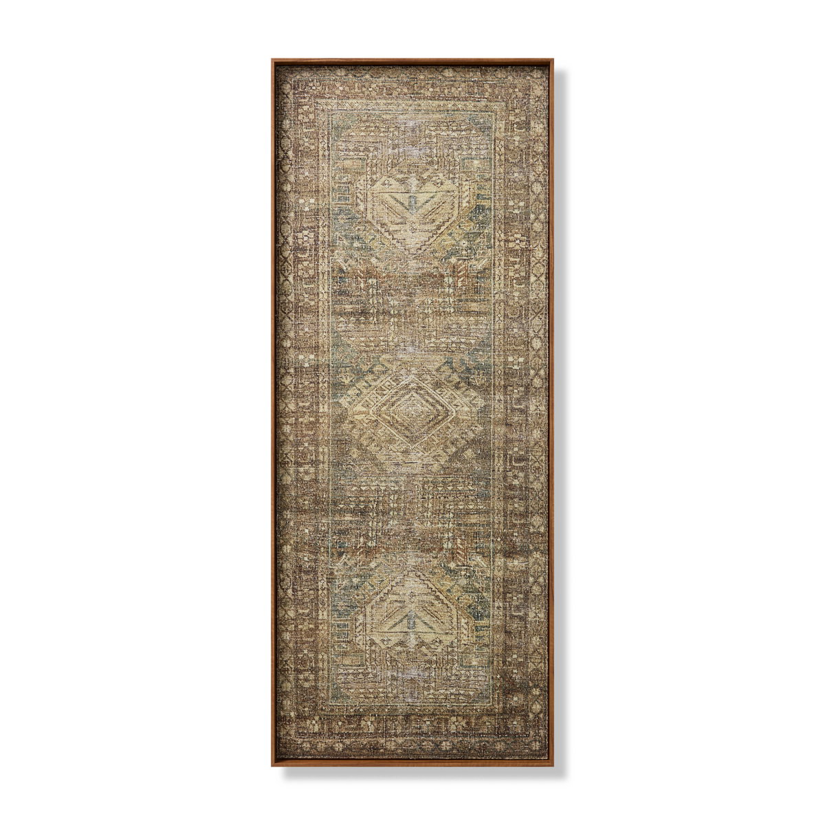 Loloi Wood Frame Wall Art, Wall Hanging, 24" length x 60" width View 1
