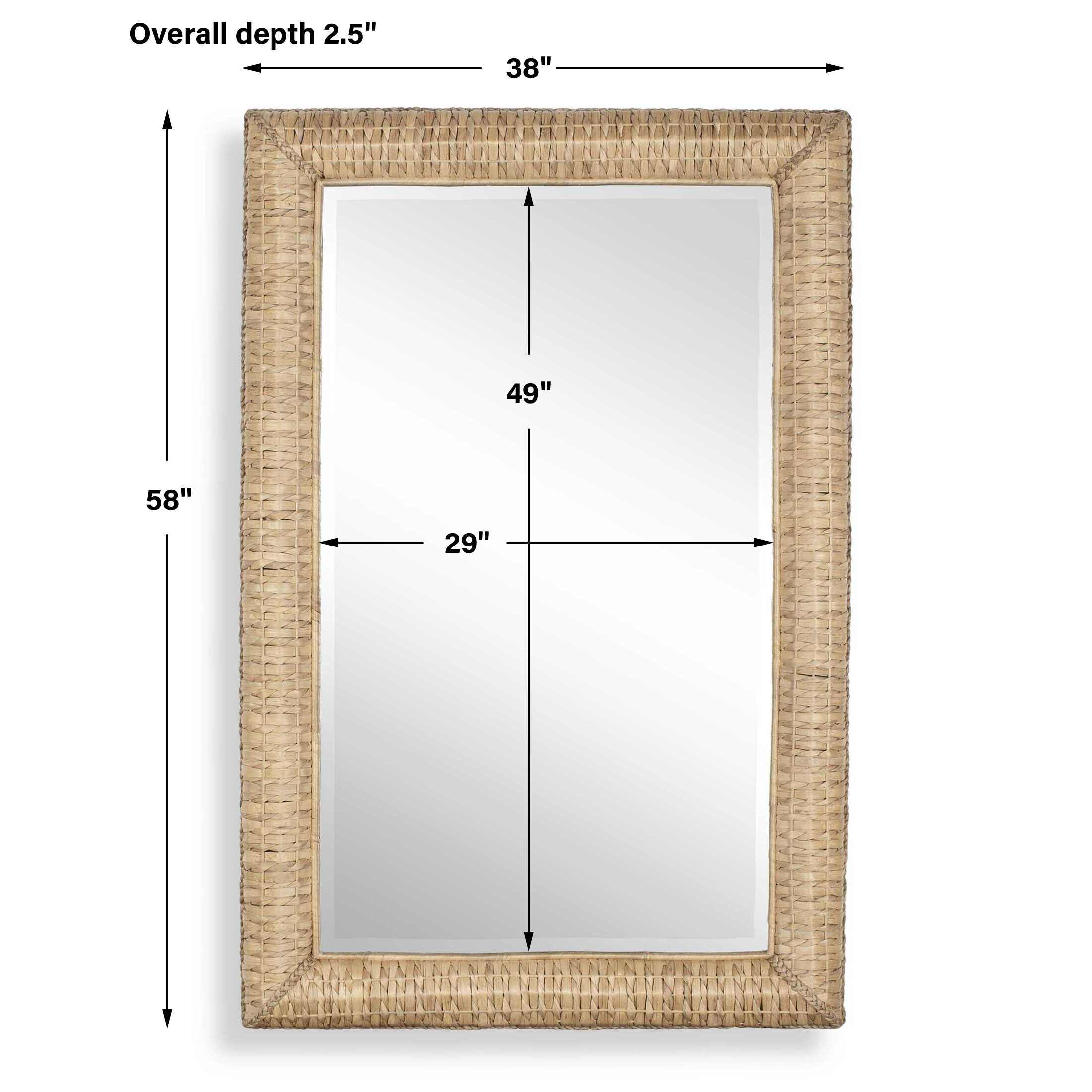 Twisted Seagrass Large Mirror Twisted Seagrass Large Mirror large image