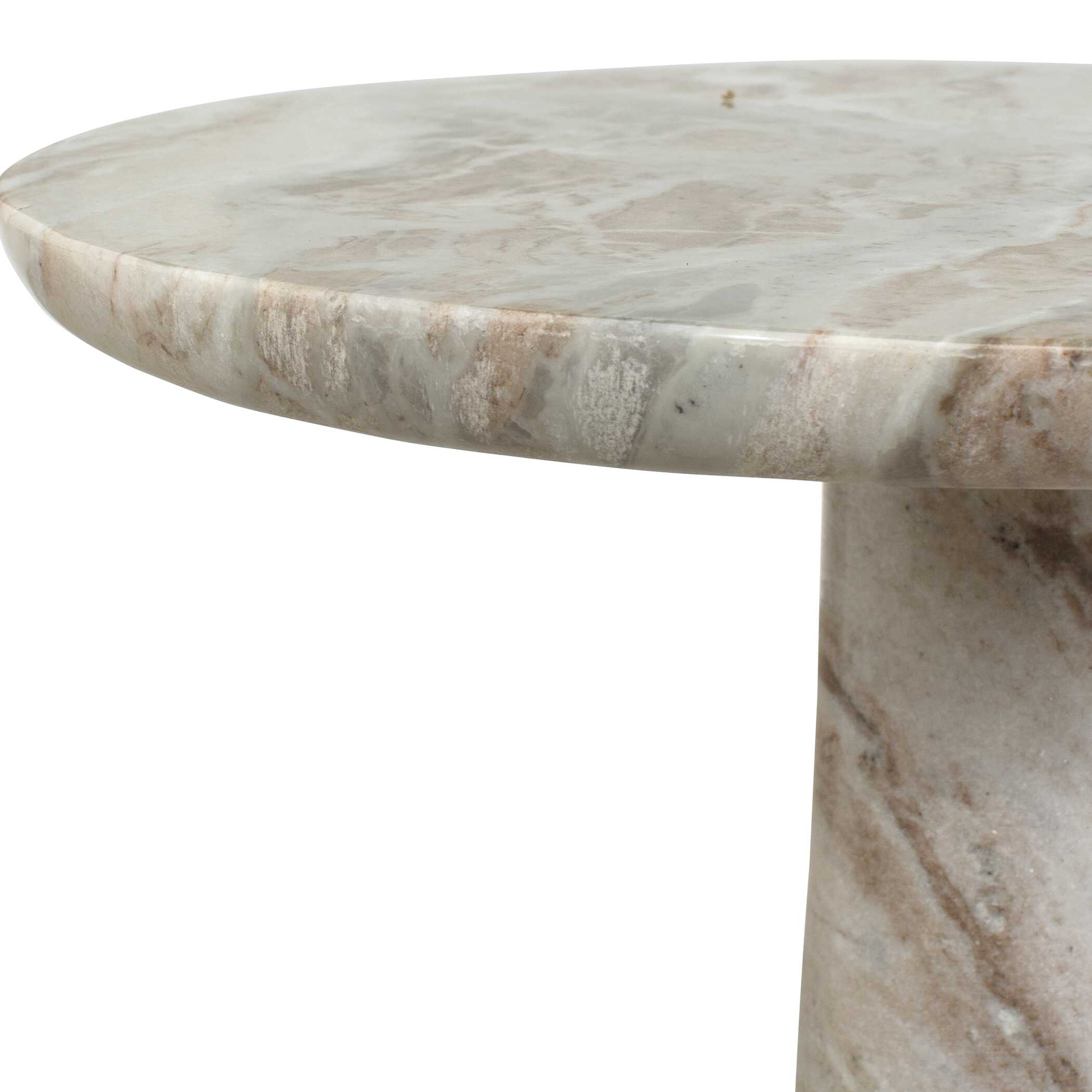 Shura Indoor-Outdoor Marble Accent Table, Furniture by Uttermost, 16" width x 20" height x 16" depth View 6