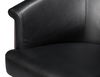 Nagel Distilled Leather Chair,Onyx Black, Seating by Sarreid, 30" length x 33" width x 2" height thumbnail 5