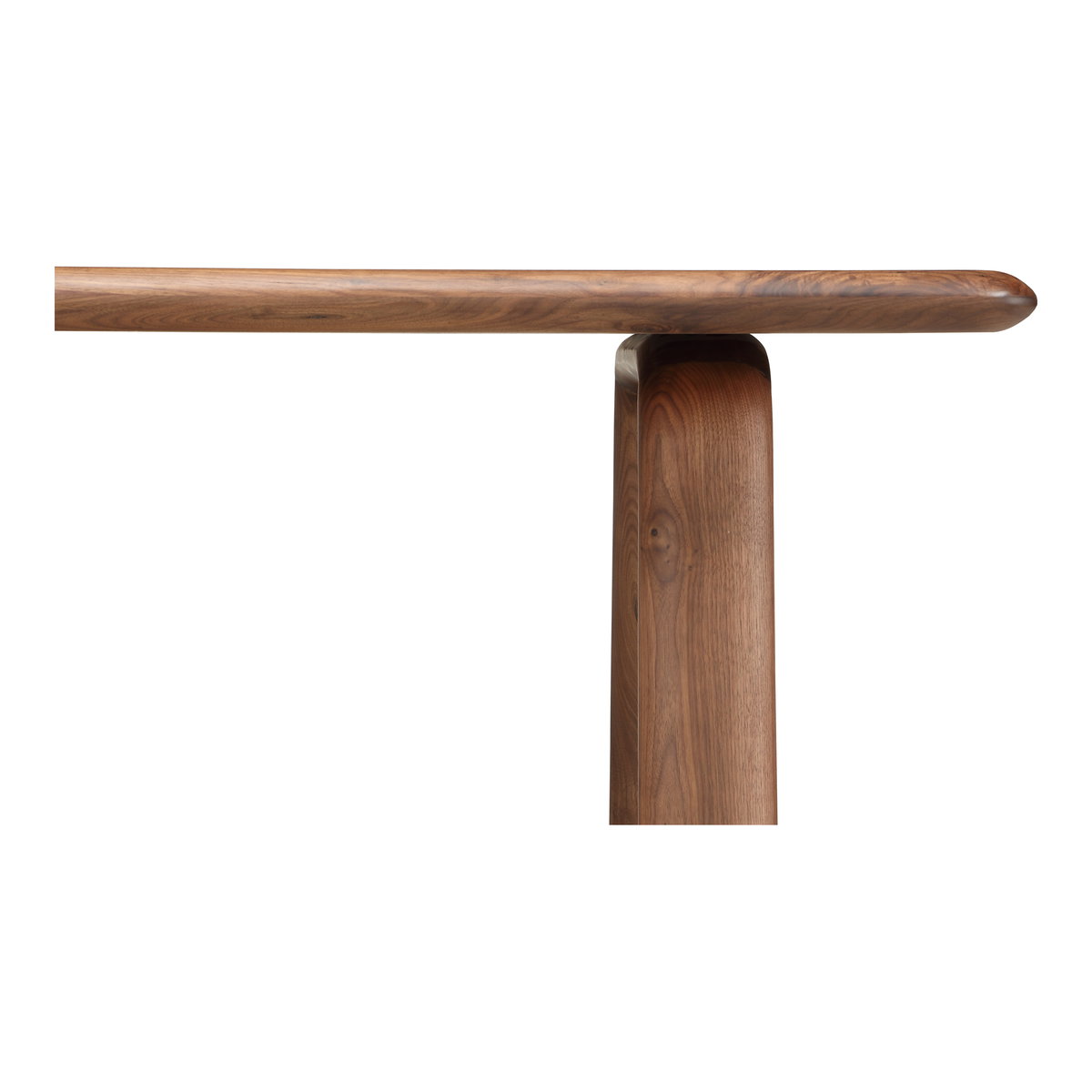 Malibu Dining Table Walnut, by Moe's Home, 88" width x 30" height x 38" depth View 6