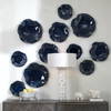 Abella Blue Ceramic Wall Decor Set/3, Art by Uttermost, 17.87" width x 17.87" height x 3.87" depth thumbnail 2