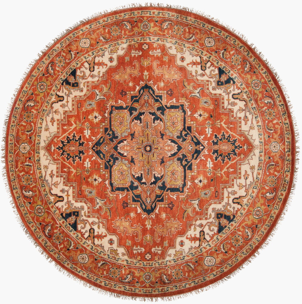 Zeus Handmade Rug, by Surya, 8' length x 8' width