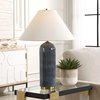 Mayetta Deep Blue Table Lamp, by Uttermost, 19.5" width x 27.75" height x 19.5" depth thumbnail 2