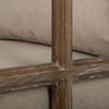 Skylar II Tan Fabric Covered Cushioned Demi-Lune Wooden Frame Accent Chair thumbnail 8