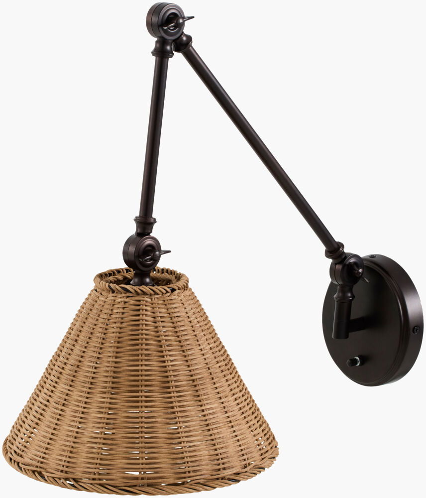 Semilla Wall Sconce, by Surya, 19" length x 11" width x 20" height