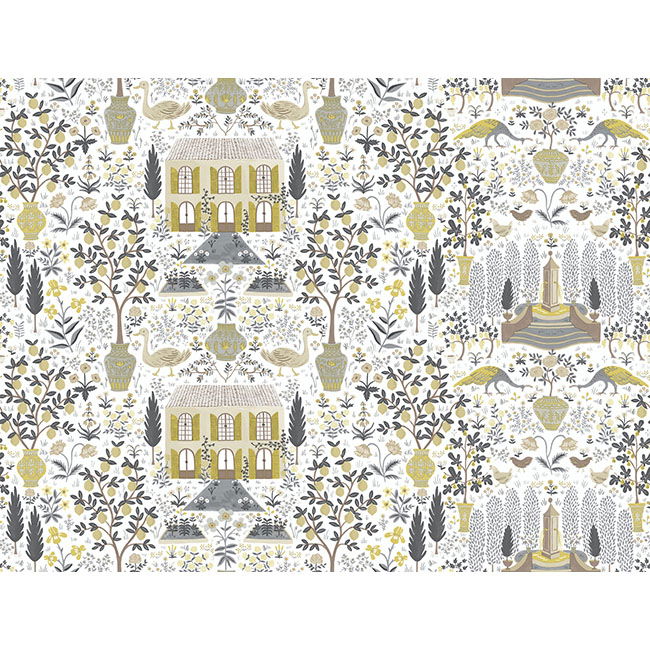 Camont Linen & Gold Wallpaper large image 