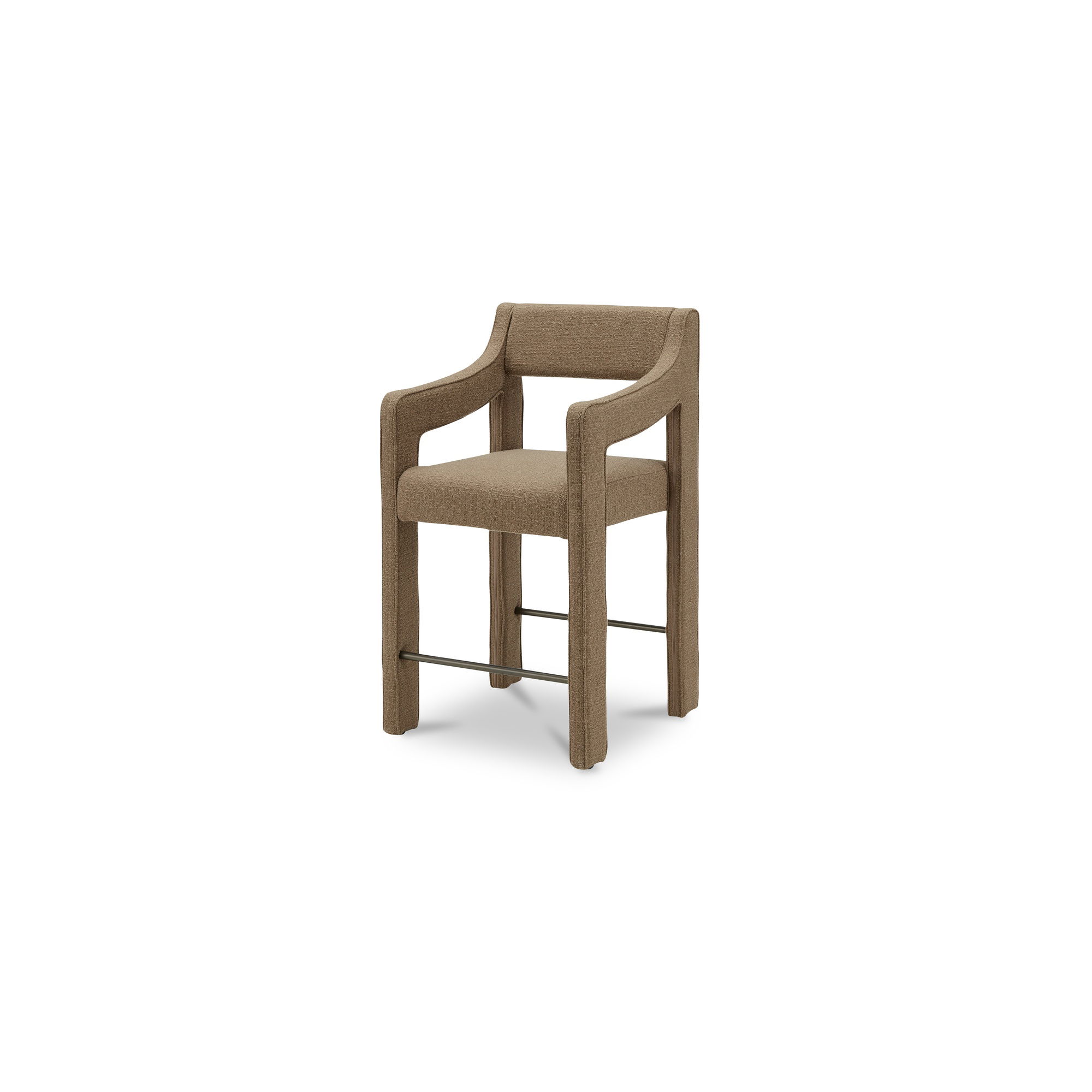 Elise Counter Stool Ochre, Counter & Bar Stool by Moe's Home, 22" width x 39.4" height x 22.4" depth View 3