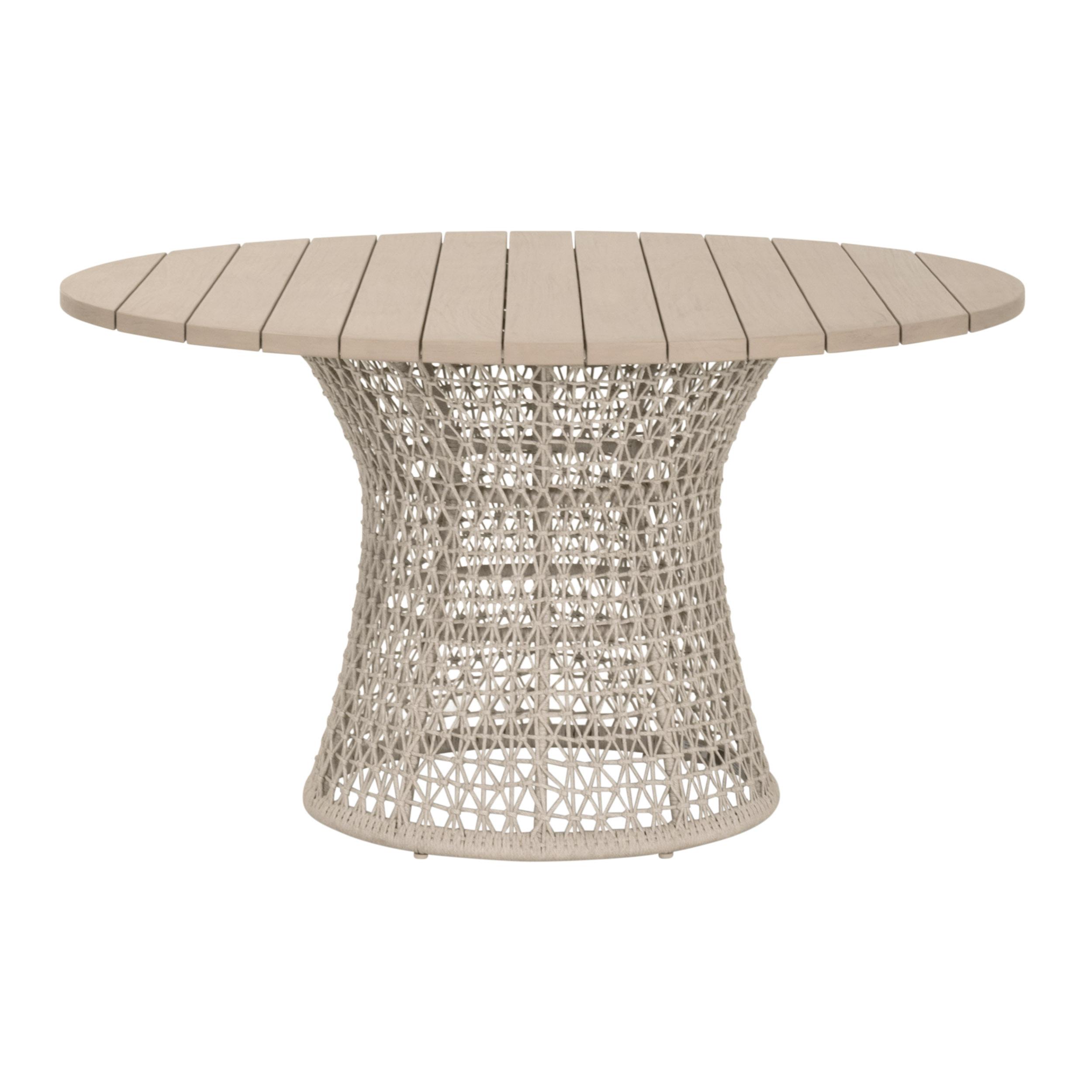 Knit Outdoor 54' Round Dining Table, by Essentials for Living, 54" width x 30.5" height x 54" depth View 1