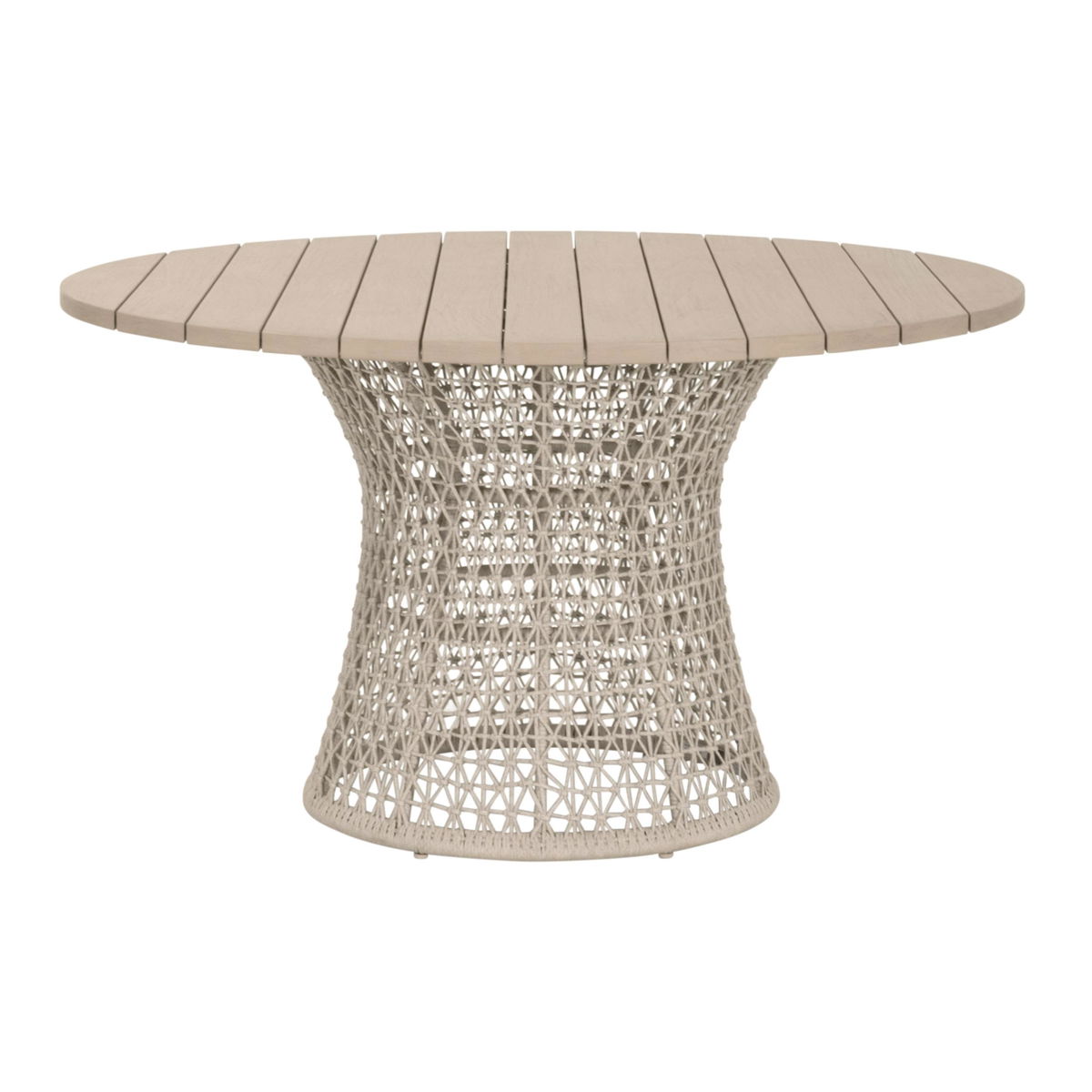 Knit Outdoor 54' Round Dining Table, by Essentials for Living, 54" width x 30.5" height x 54" depth View 1