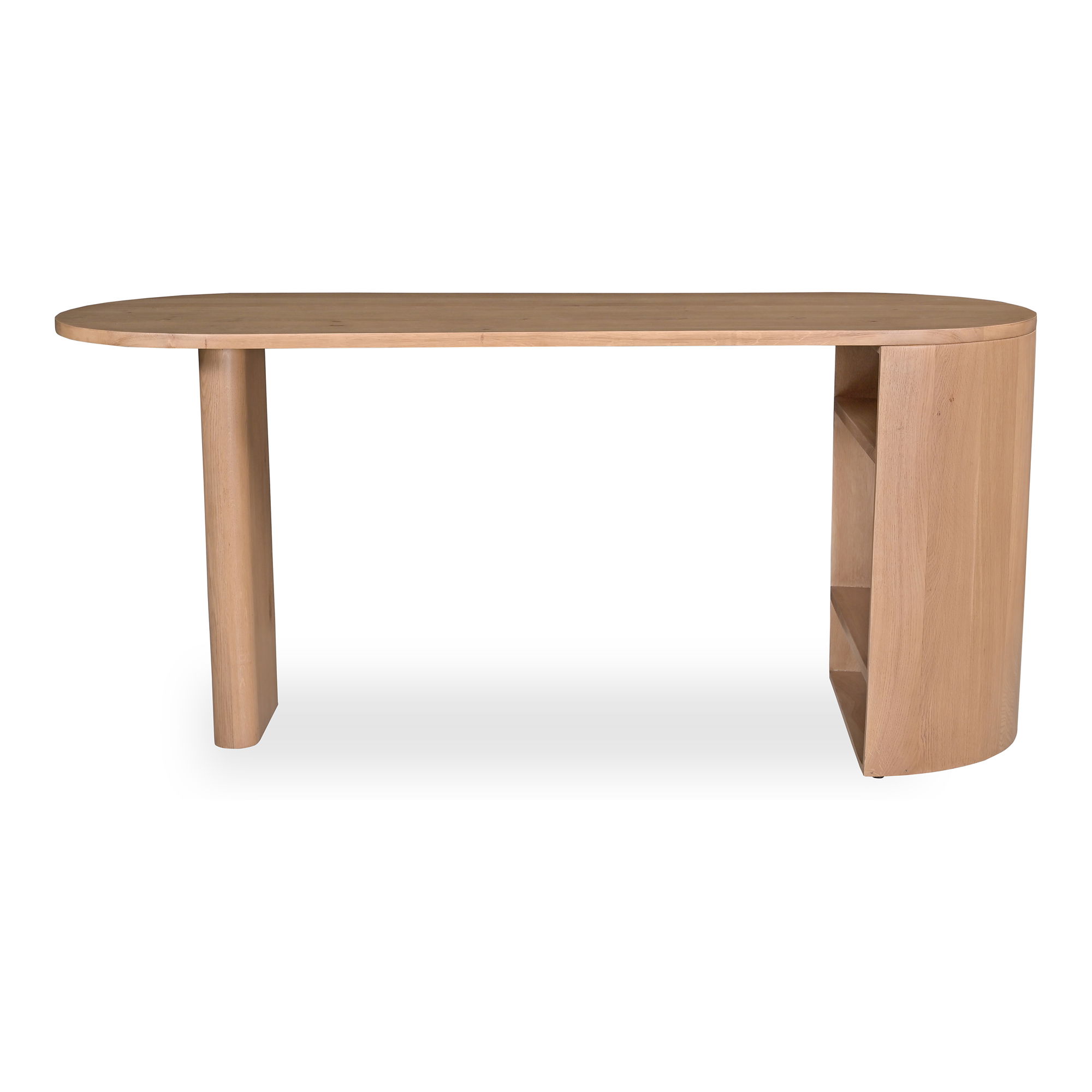 Theo Desk Natural, by Moe's Home, 66" width x 29" height x 24" depth View 2