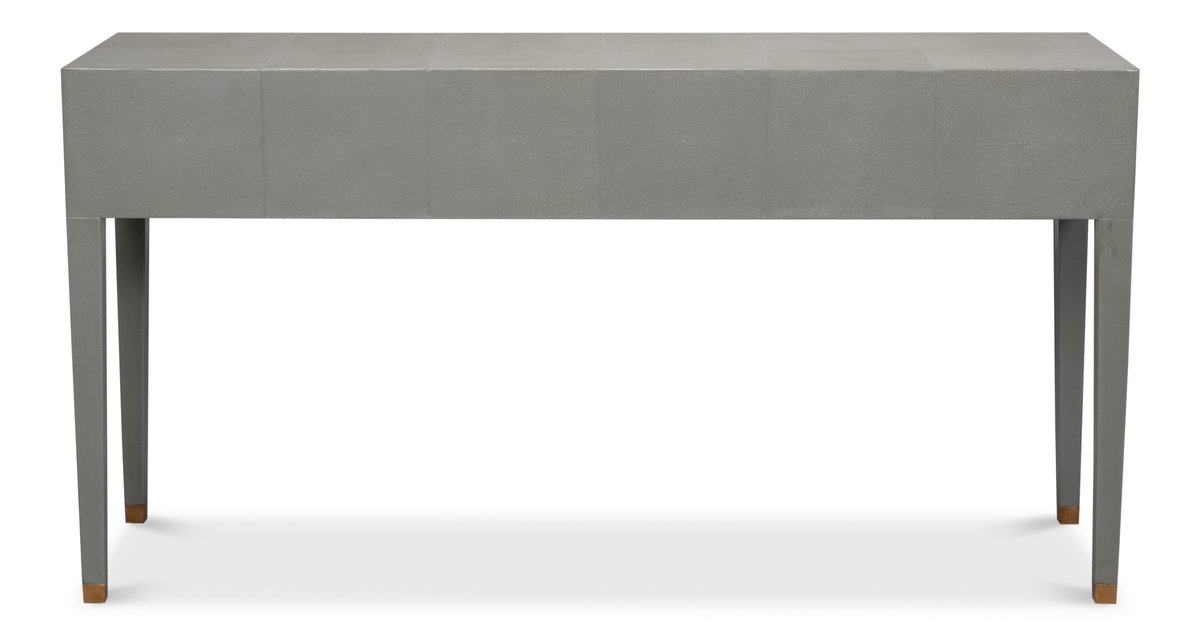 Gabriella Console  Storm Grey, by Sarreid, 1'6" length x 5'4" width x 2'9" height View 3