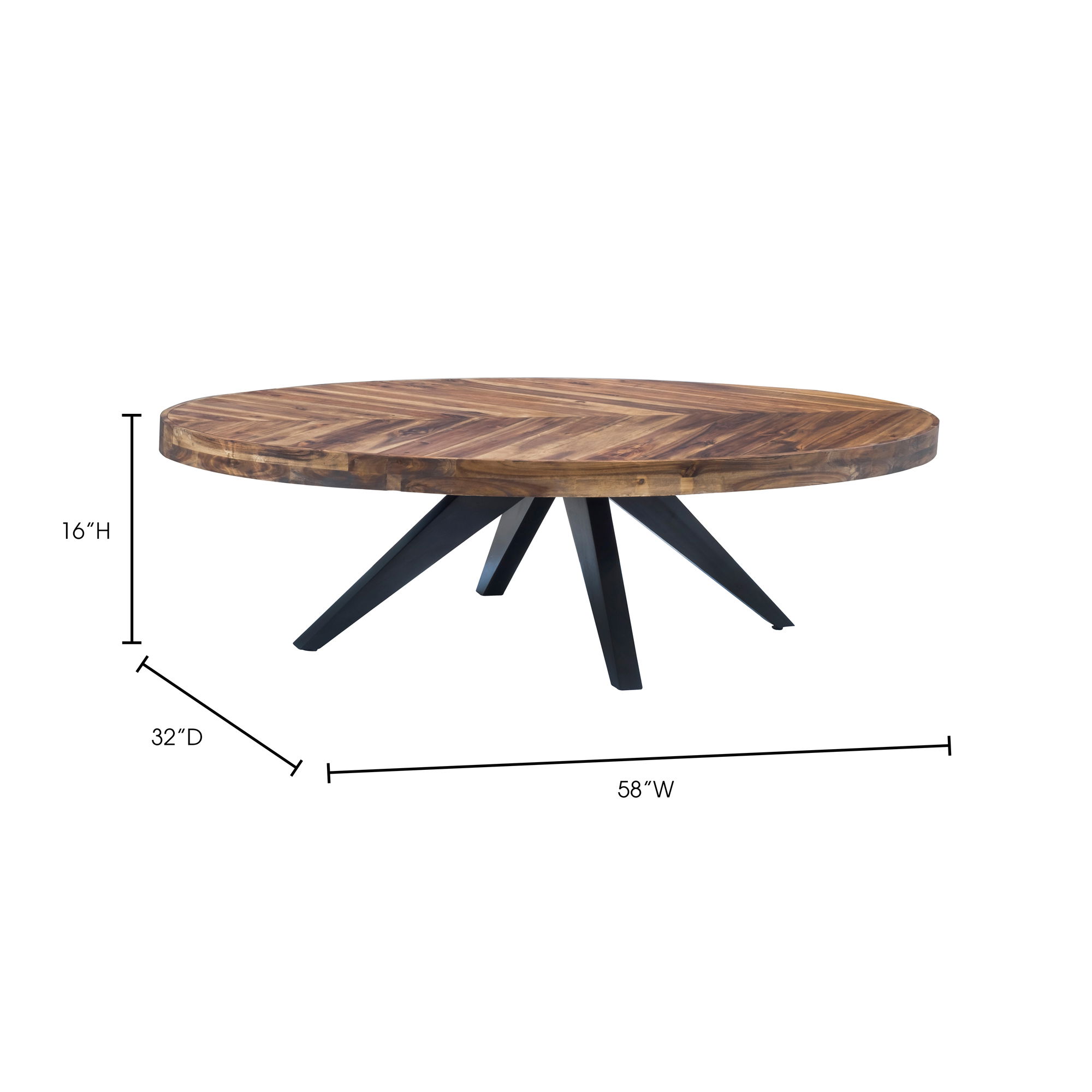 Parq Oval Coffee Table Amber large image 