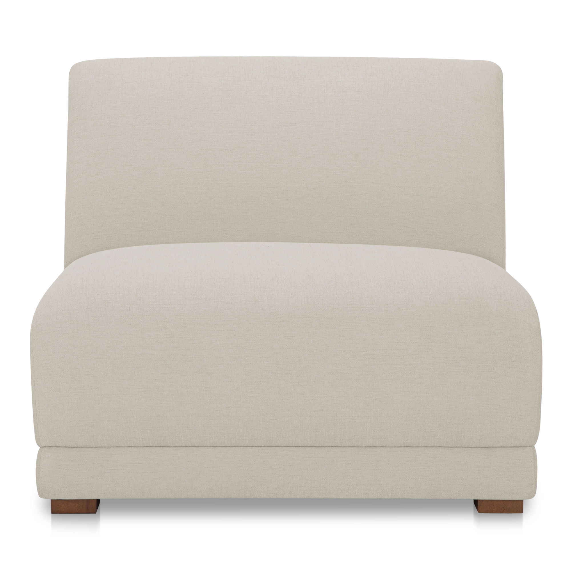 Fraser Slipper Chair Off White, Accent Chair by Moe's Home, 35.4" width x 31.5" height x 36.6" depth View 1
