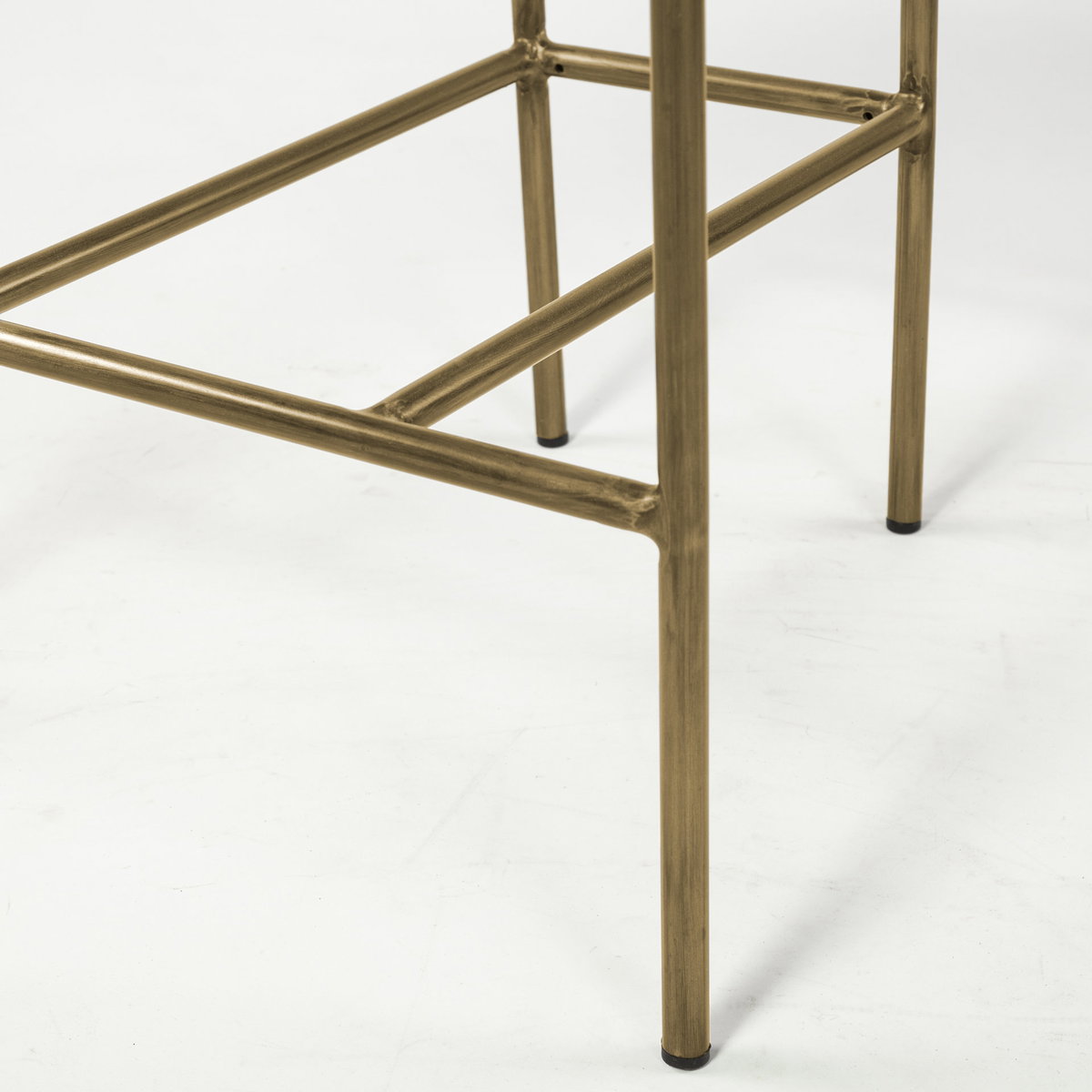 Parker I Cream Fabric Seat Gold Metal Frame Dining Chair, by Mercana, 21.46" length x 21.06" width x 28.74" height View 12