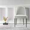 Brie Armless Chair White Set Of 2, Accent Chair by Uttermost, 21" width x 36.5" height x 27" depth thumbnail 2