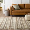 Tikka Handmade Striped Cream/ Gray Area Rug (10'X14') thumbnail 8