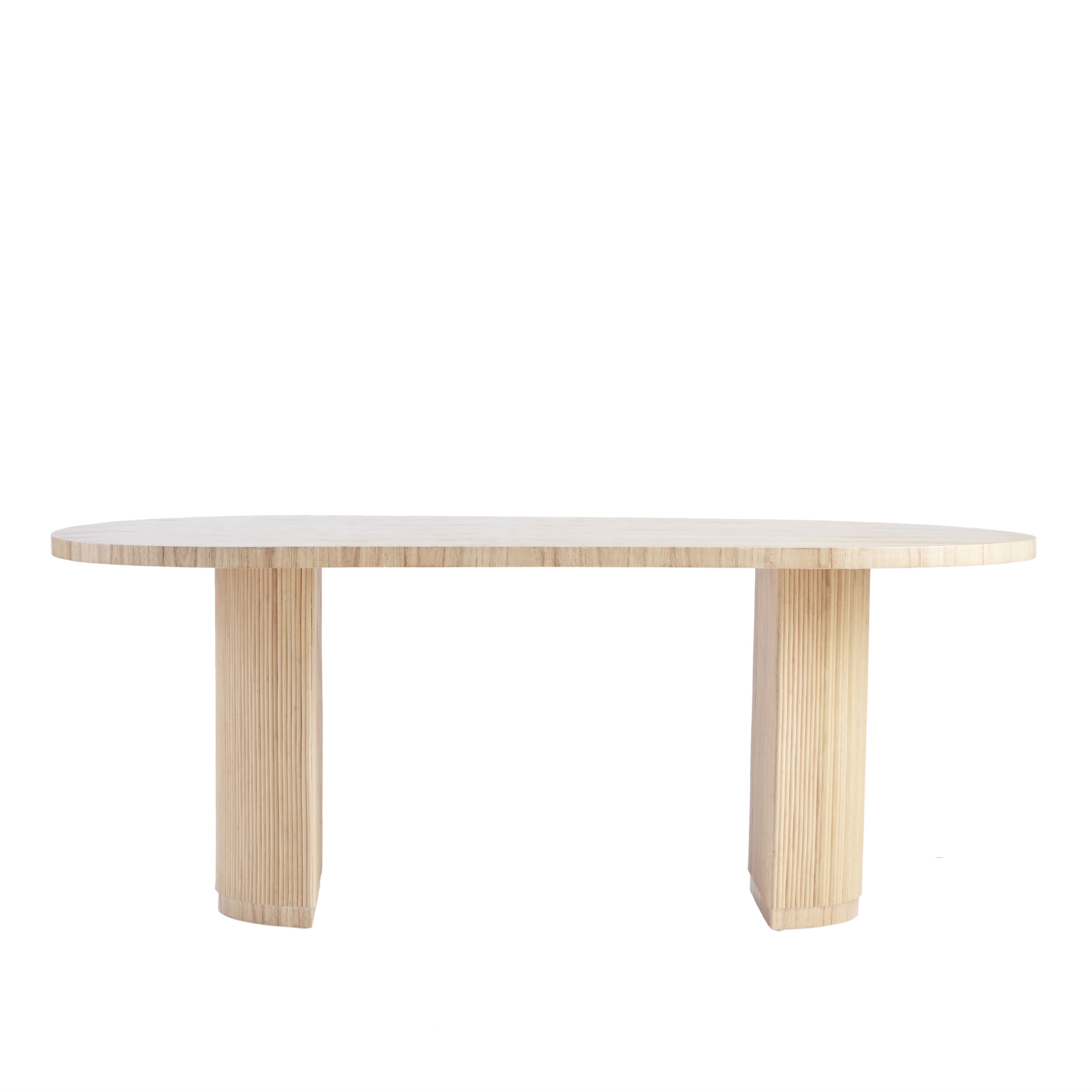 Gabriella Racetrack Dining Table, by Woven, 78" length x 38" width x 30" height View 1