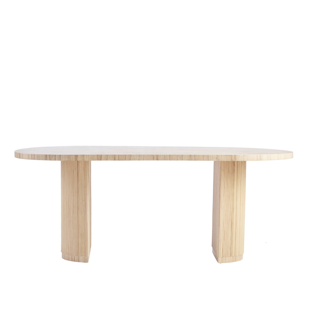 Gabriella Racetrack Dining Table, by Woven, 78" length x 38" width x 30" height View 1