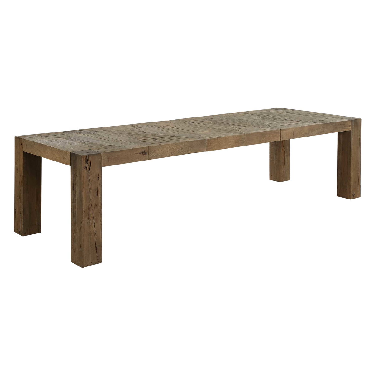 Aldan Reclaimed Oak Dining Table, by Uttermost, 116" width x 30" height x 40" depth View 3