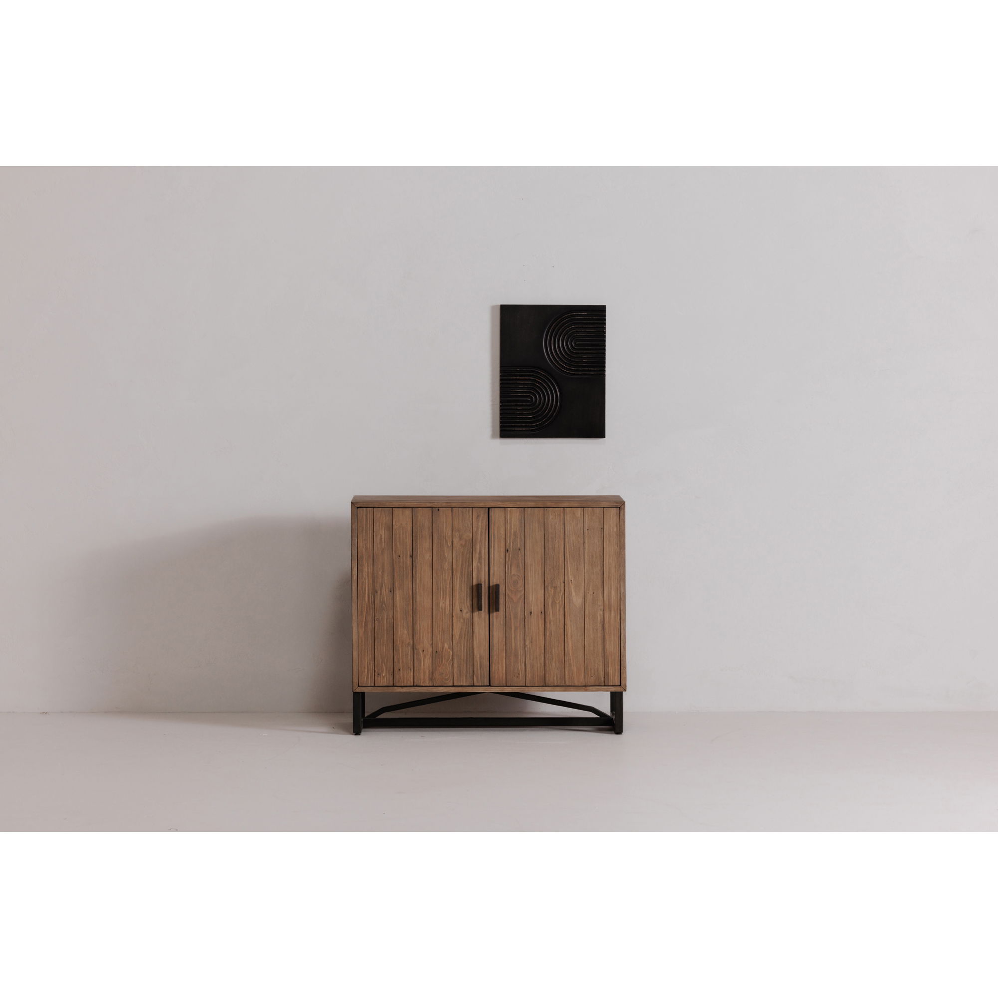 Sierra 2 Door Cabinet Natural, Cabinets & Sideboard by Moe's Home, 39" width x 33" height x 18" depth View 7