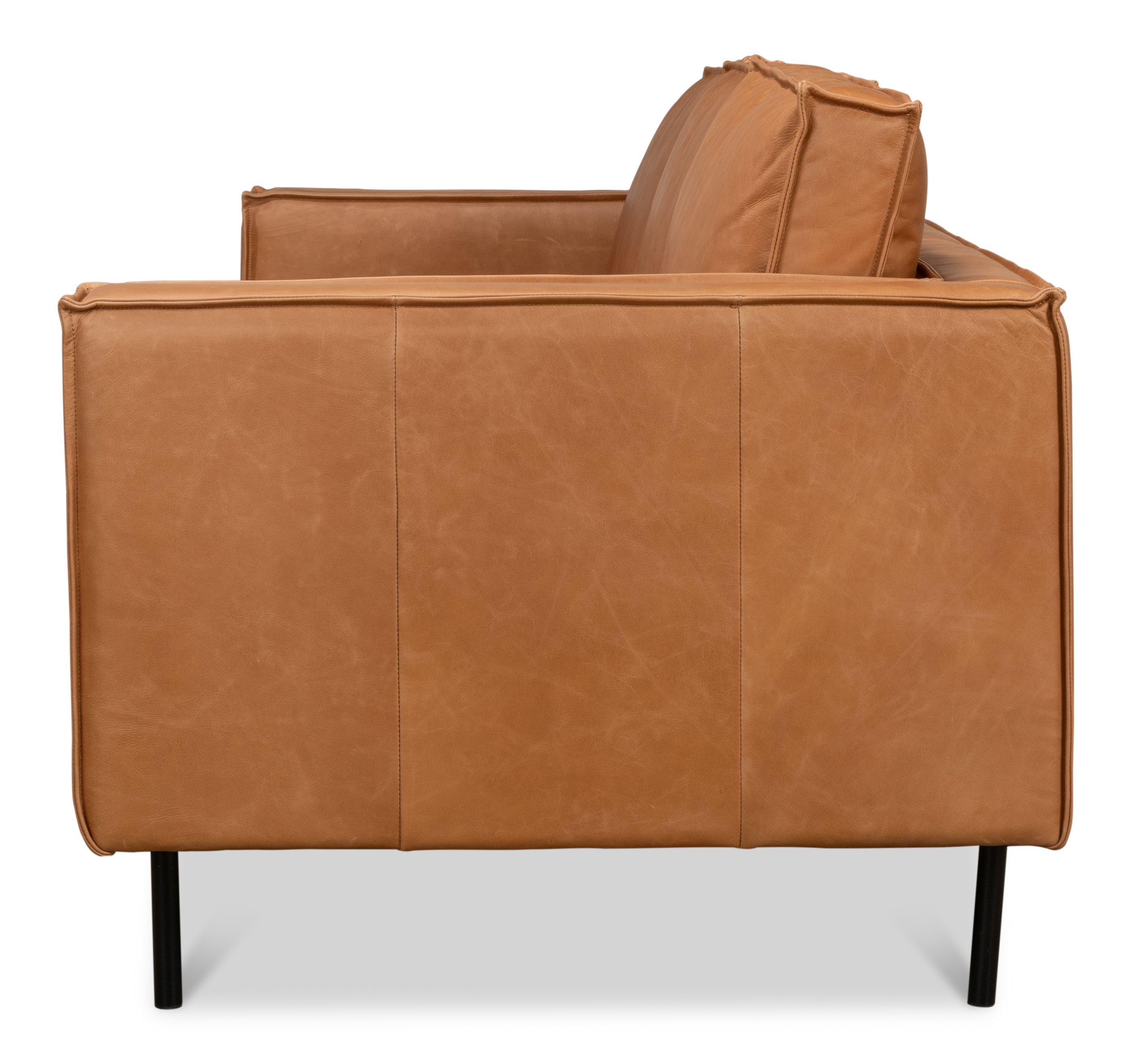 Esprit Leather Sofa, Sofas & Sectional by Sarreid, 74" length x 33" width x 32" height View 10