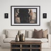 Cairn Matte Black Metal with Glass 1-Light Wall Sconce, by Mercana, 7.87" length x 5.12" width x 10.63" height thumbnail 2