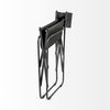 Direttore Black Iron Frame Black Leather Dining Chair thumbnail 9