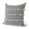Linda 20 x 20 Navy And Cream With White Detail Decorative Pillow Cover thumbnail 0