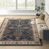 Poeme Hand-Woven Tufted Wool Dark Blue Area Rug thumbnail 8