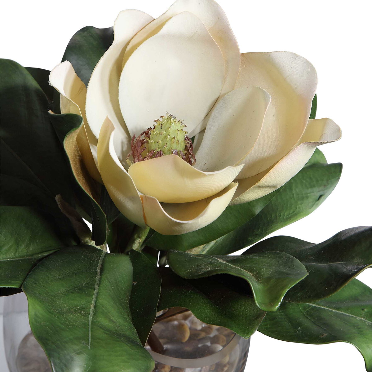 Celia Silk Magnolia Accent, Artificial Plants & Flower by Uttermost, 13" width x 11.75" height x 10.25" depth View 5