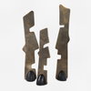 Geometric Echoes Bronze Sculptures Set/3, Figurines & Statue by Uttermost, 4" width x 18" height x 2.75" depth thumbnail 1