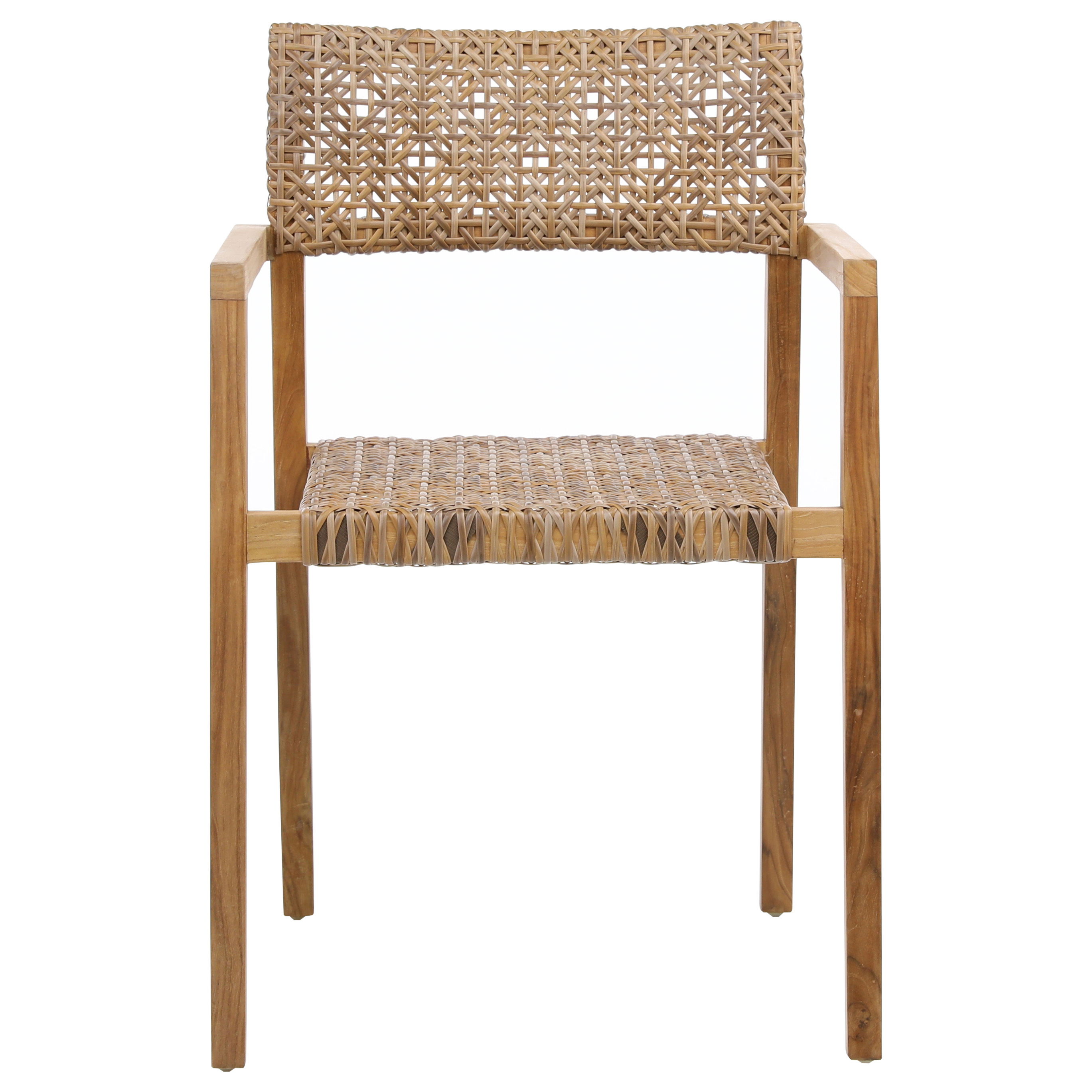Chairs  Deeta Outdoor Dining Chair Set of 2 Brown large image 