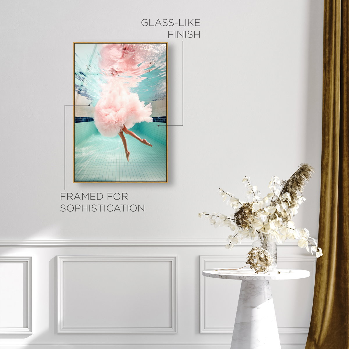 Aquatic Ballerina I (No Embellishment), Art by Oliver Gal,  20x30 View 5
