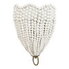 Biddeford 1 Light White Beaded Sconce, by Uttermost, 10" width x 14" height x 6" depth thumbnail 3