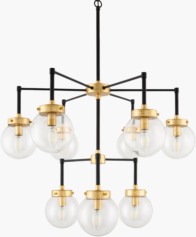 Chinon Chandelier, by Surya, 32" length x 32" width x 39" height