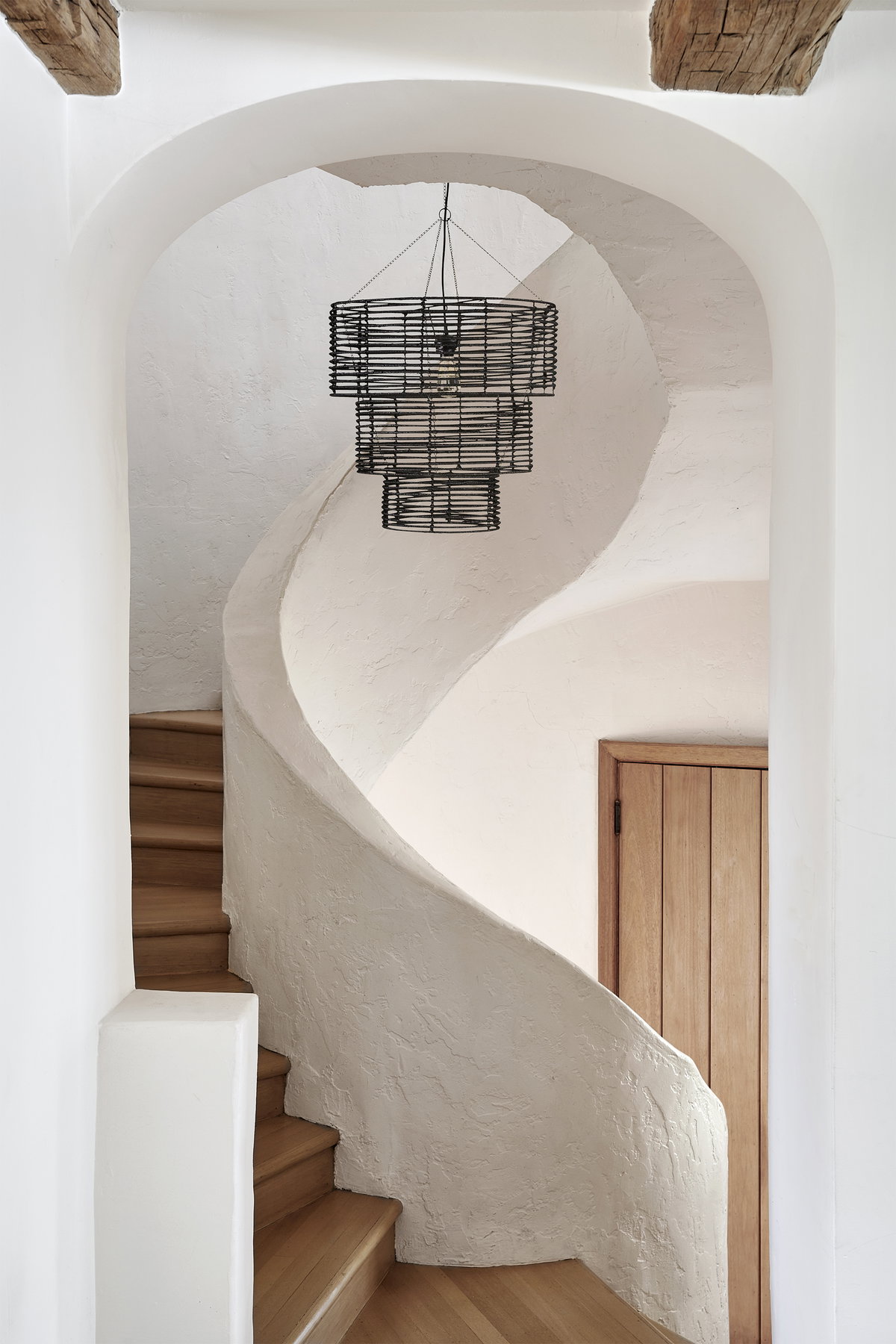 3 Tier Chandelier in Natural, by Woven, 24" height x 24" diameter