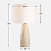 Maury Travertine Table Lamp, by Uttermost, 15.5" width x 26.5" height x 15.5" depth thumbnail 3