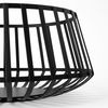 Emilio Set of 2 Black Metal Slated Bowls, Decorative Bowl by Mercana, 13.19" length x 13.19" width x 5.51" height thumbnail 9