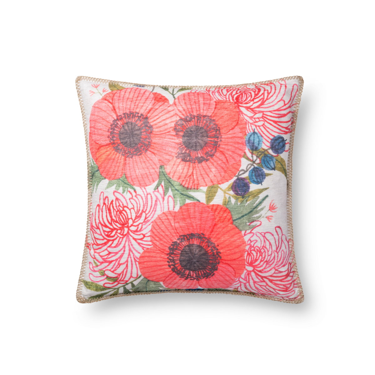 Loloi Pillows Pillow, Decorative Pillow, 18" length x 18" width View 1