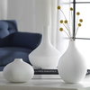 Apothecary Satin White Vases Set/3, by Uttermost, 9.75" width x 12" height x 9.75" depth thumbnail 2