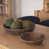 Nikita Set of 2 Large Medium Brown Reclaimed Wood Bowls, Decorative Bowl by Mercana, 17.25" length x 18.25" width x 4.5" height thumbnail 2