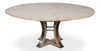 Tower Jupe Dining Table, Med,Moonskin, by Sarreid, 55" length x 55" width x 30" height thumbnail 11