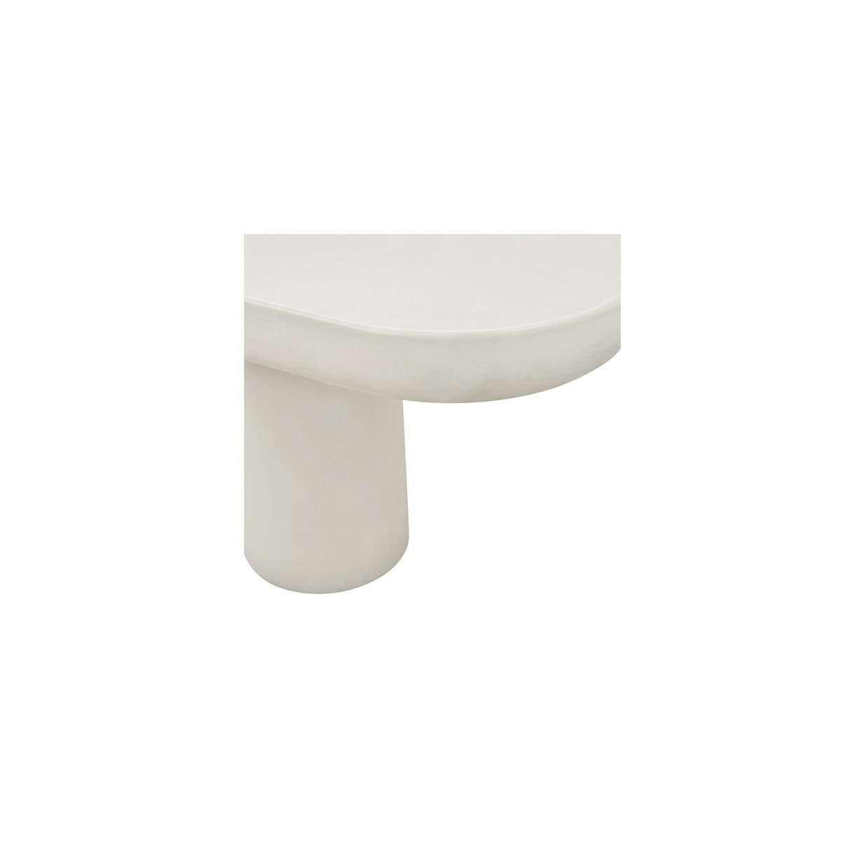 Rocca Dining Table Cream, by Moe's Home, 82.68" width x 30.12" height x 39.37" depth View 6