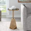 Comet Geometric Bronze Accent Table, Side & End Table by Uttermost, 14" width x 24.25" height x 14" depth thumbnail 4